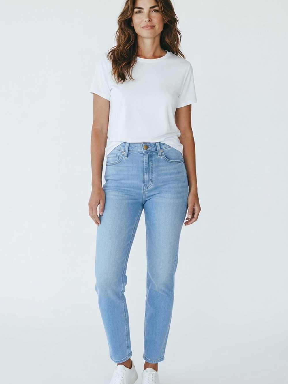 Zara Light Blue High-Rise Skinny Jeans